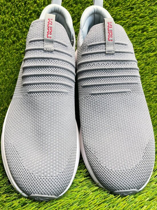 Kuru Atom Slip-On Mens Size 9.5 Gray White Athletic Walking Shoes Sneakers main image 5